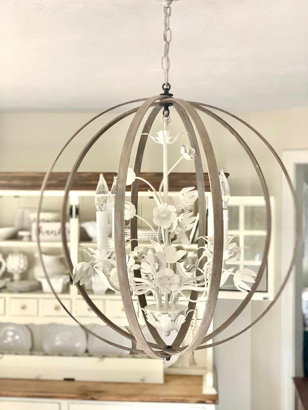 Recycling Lighting using Embroidery Hoops
