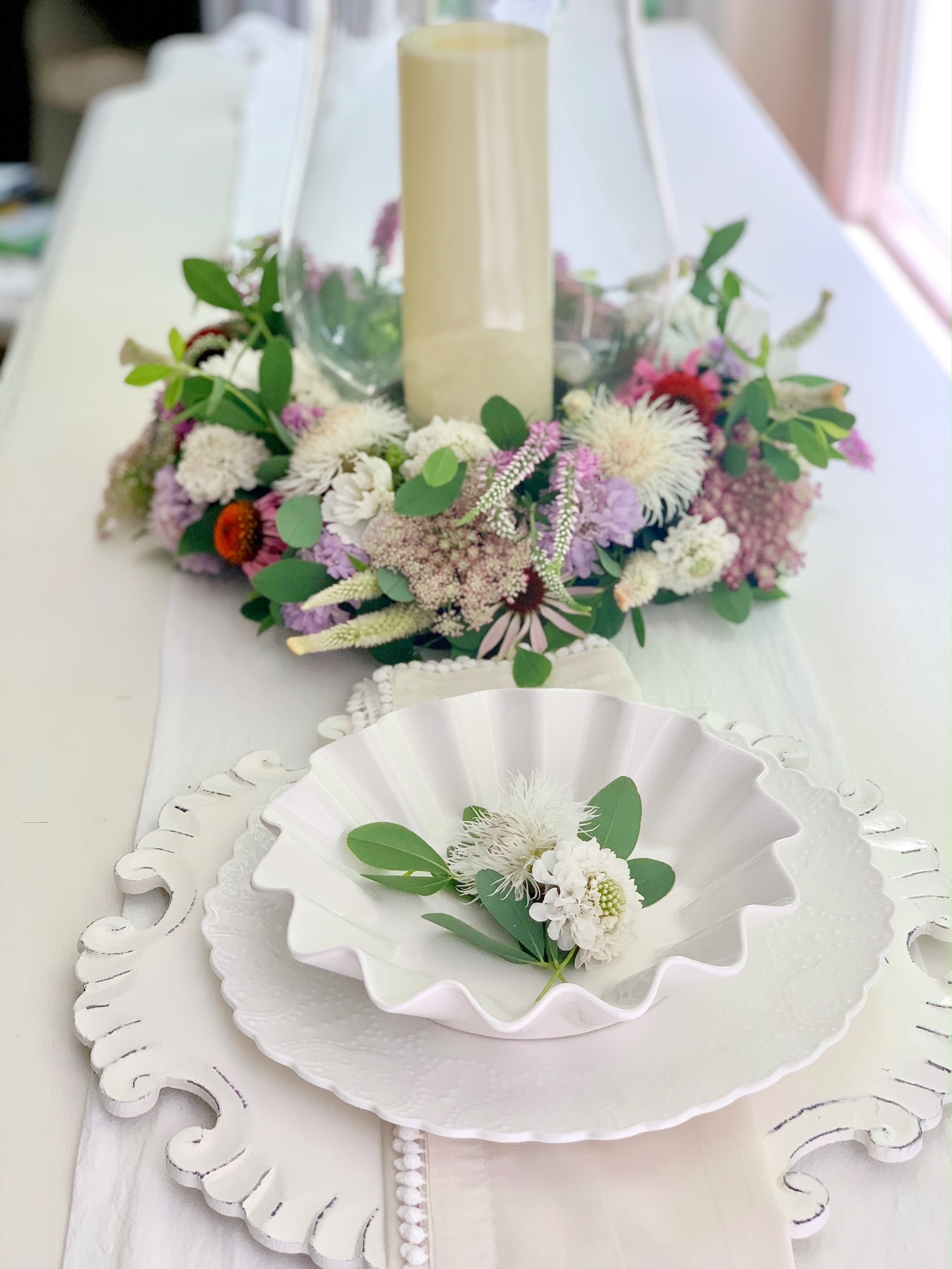 How to Make Floral Candle Rings using Fresh Flowers