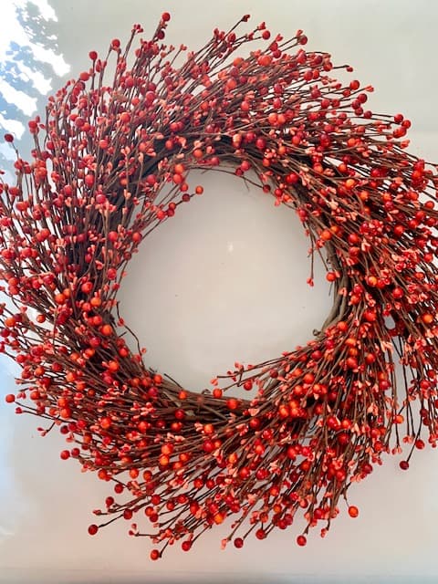 large red berry and pip berry wreath