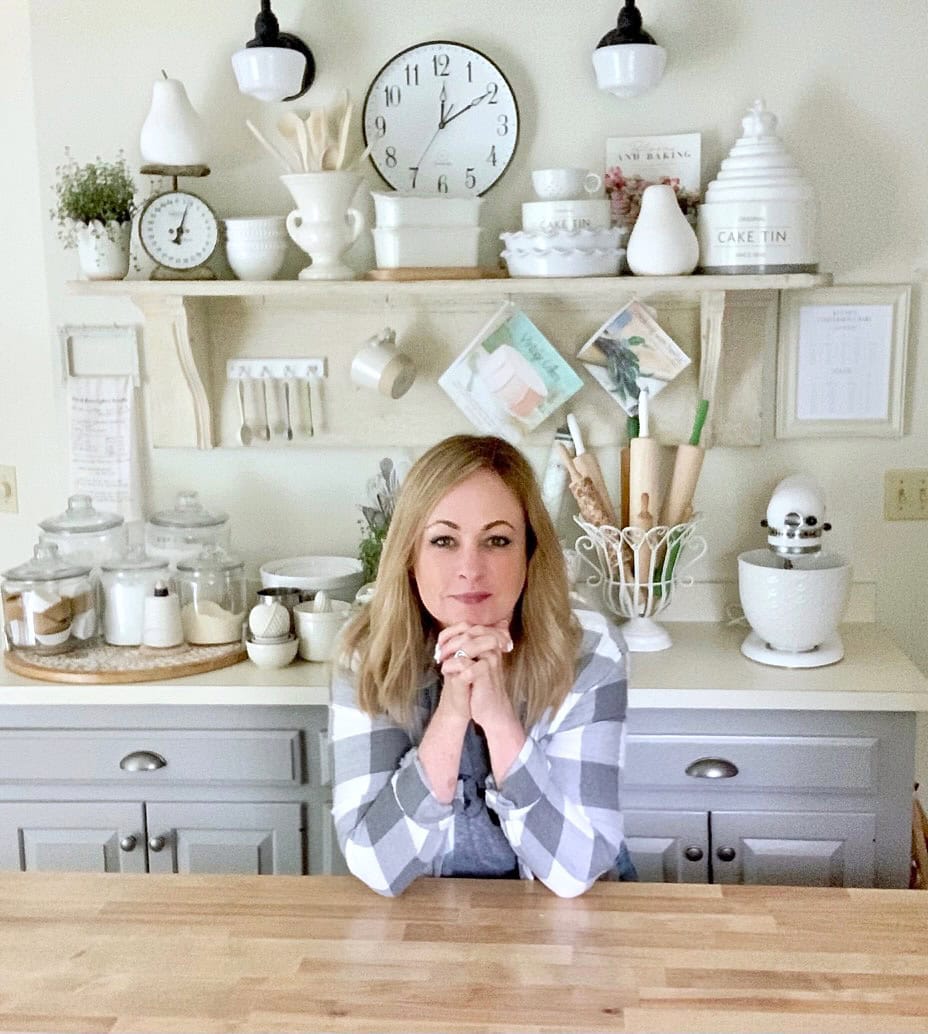 Me in front of my baking station. 