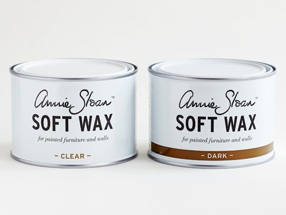 annie sloan clear and dark wax