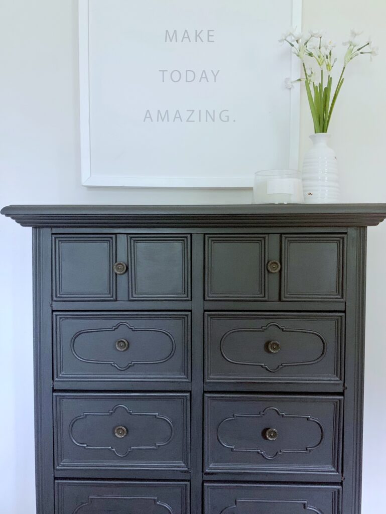 chest of drawers painted in Ash by Fusion Mineral Paint.