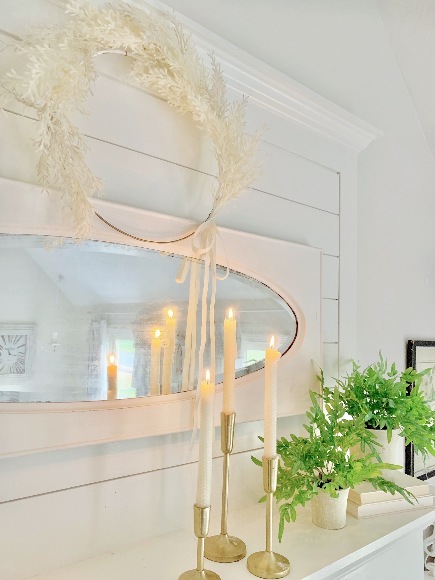 How to Refinish an Antique Mirror with a DarkStained Frame