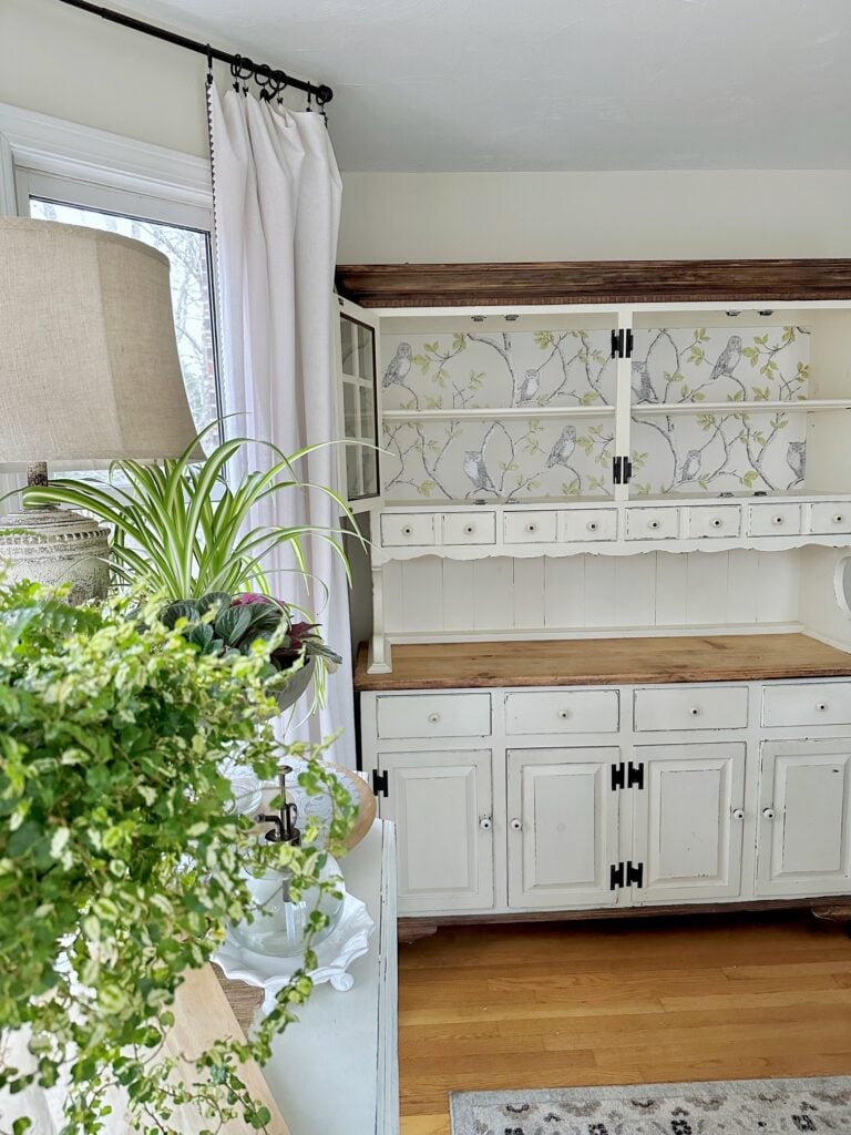 DIY Painted Hutch Makeover - How To Paint A Hutch The Ridiculously Easy Way!