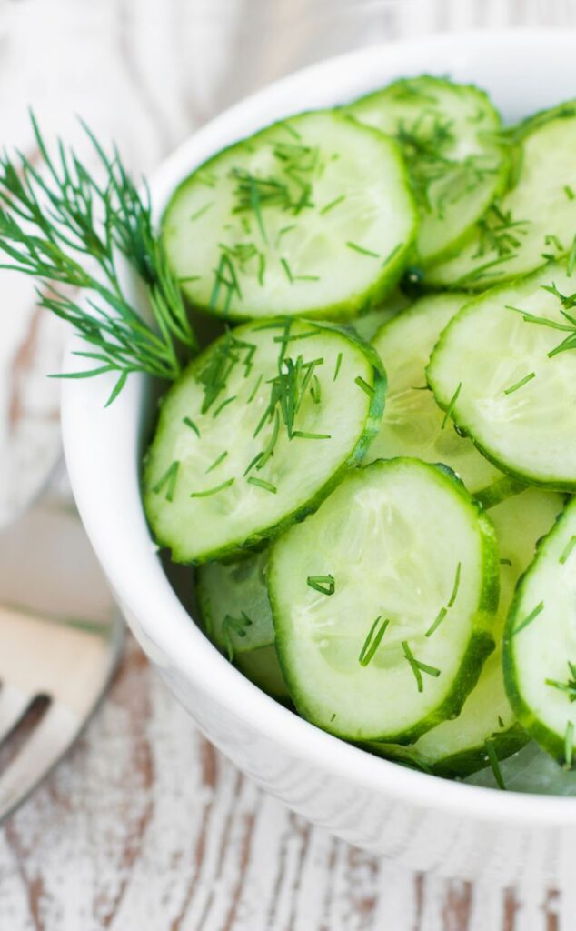 cucumbers with dill