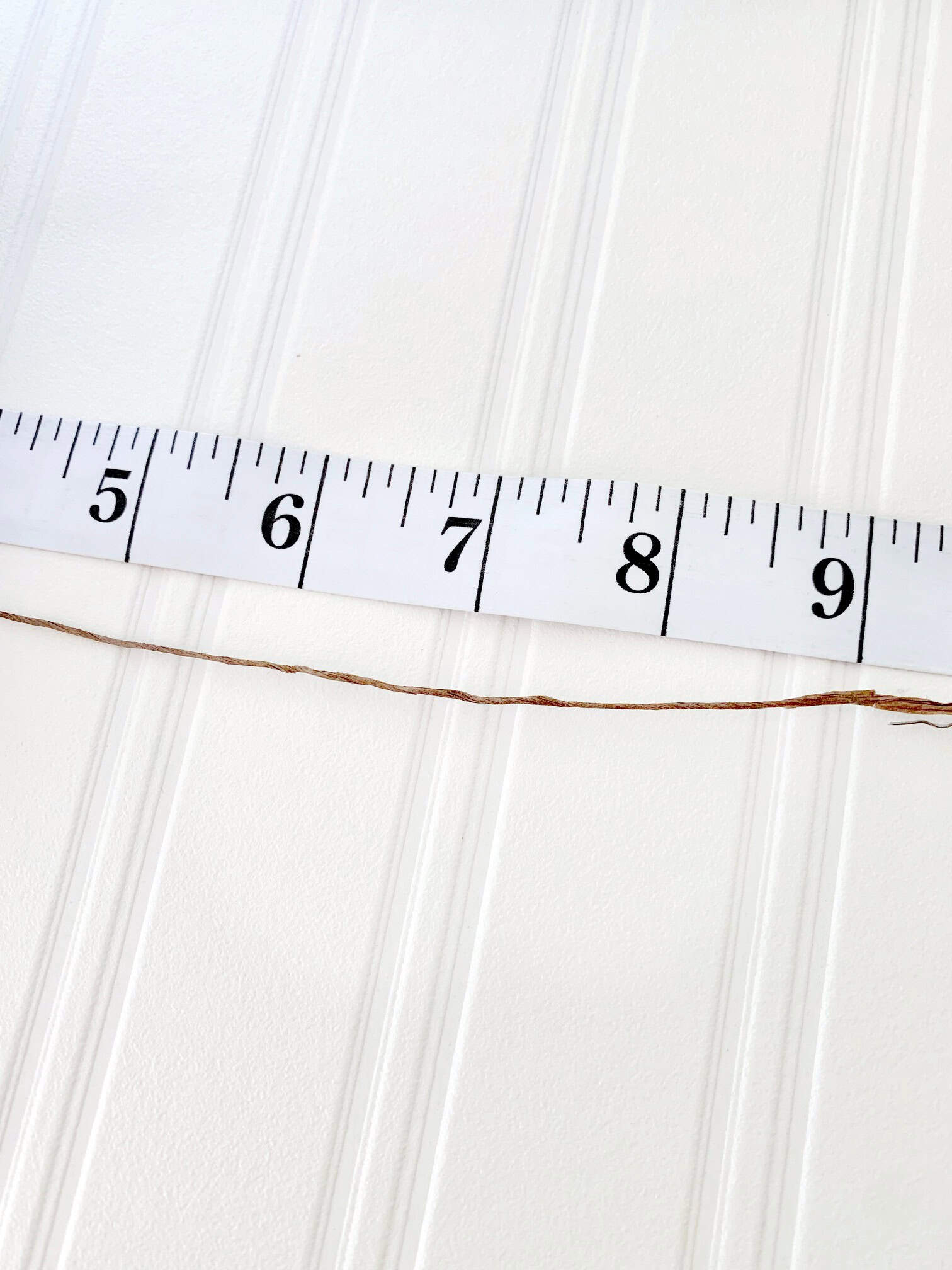 Tape measure for measuring wire.