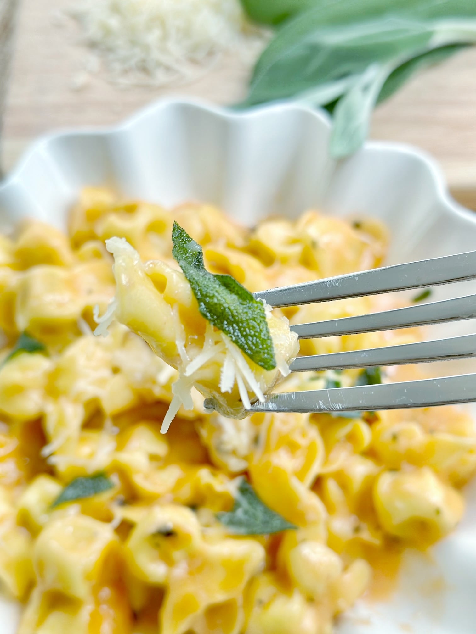 pasta with sage.