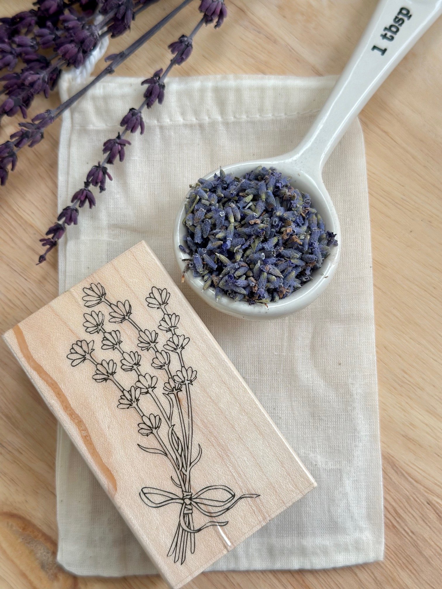 A large spoon of lavender.
