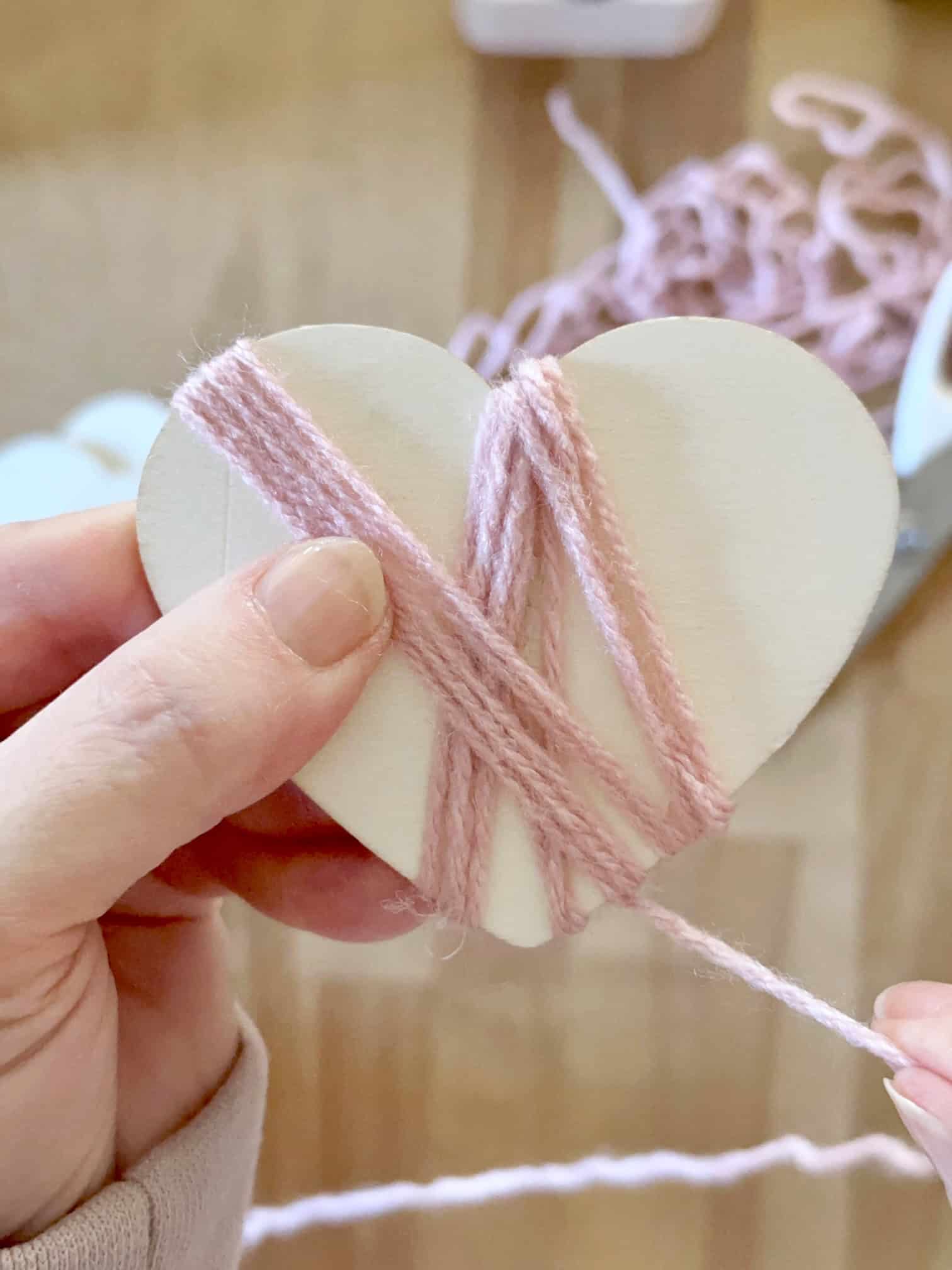 Wrapping the heart in different directions.