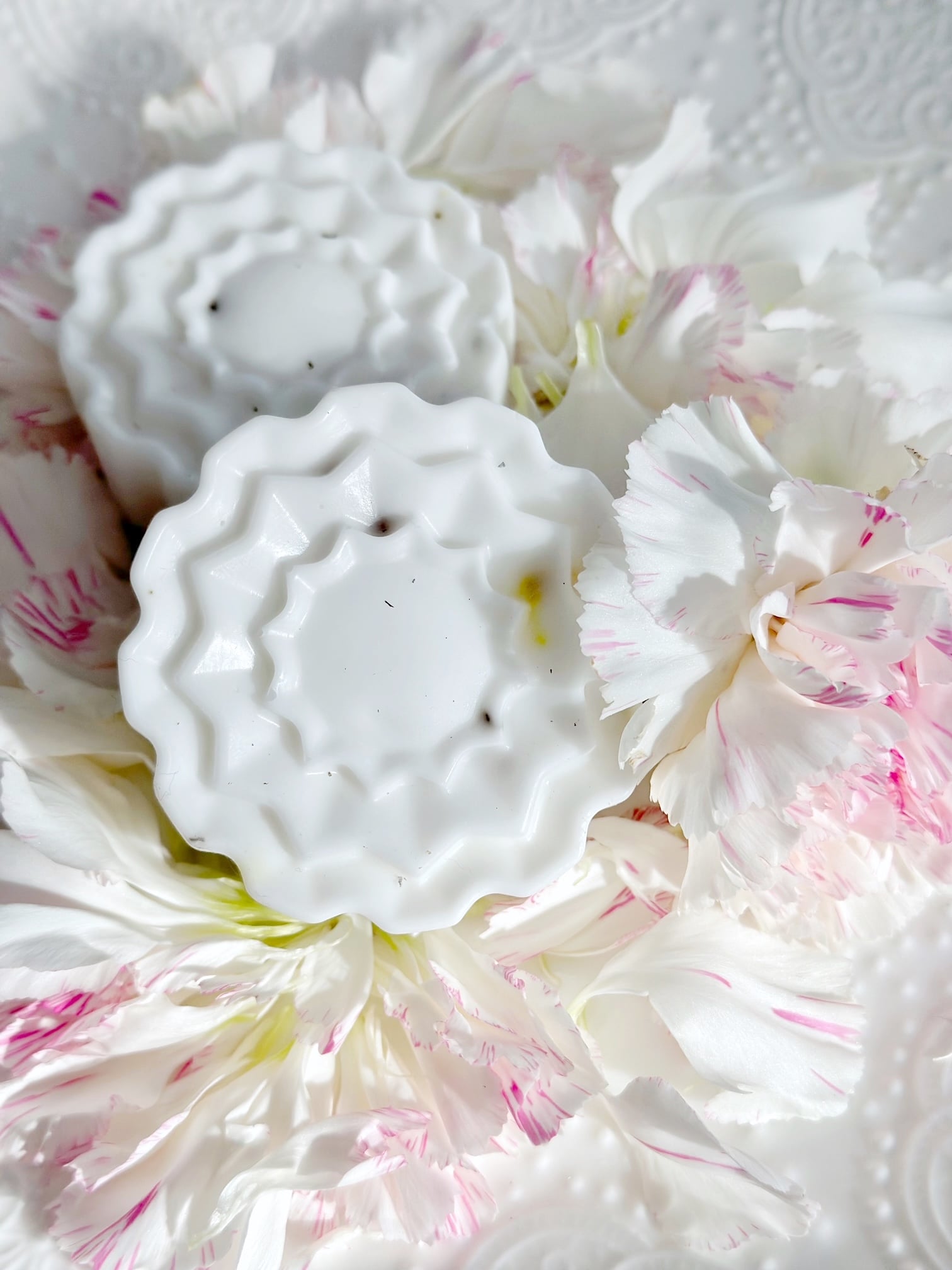 A close up of the completed soap. 