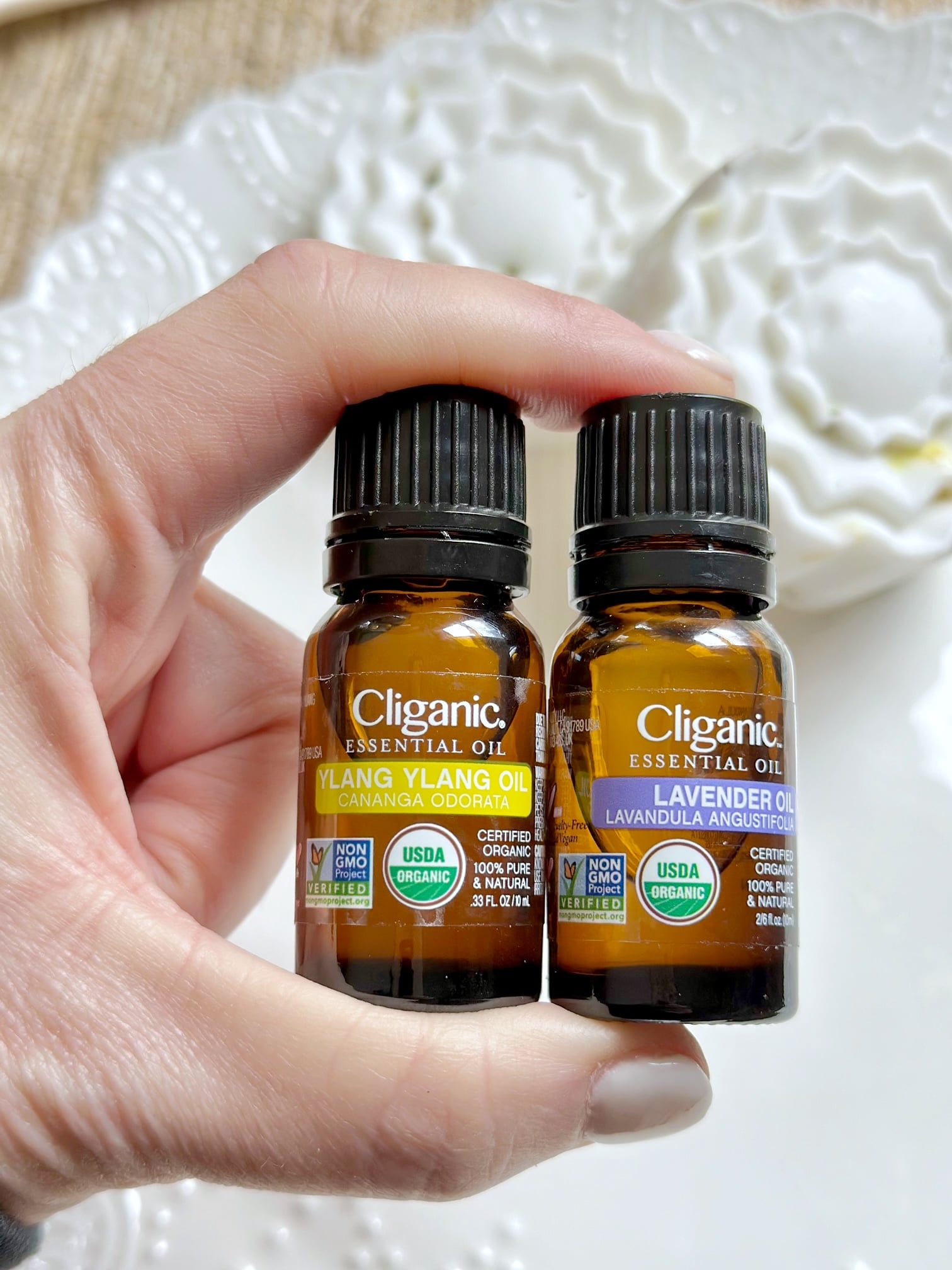 lavender and ylang ylang oils. 