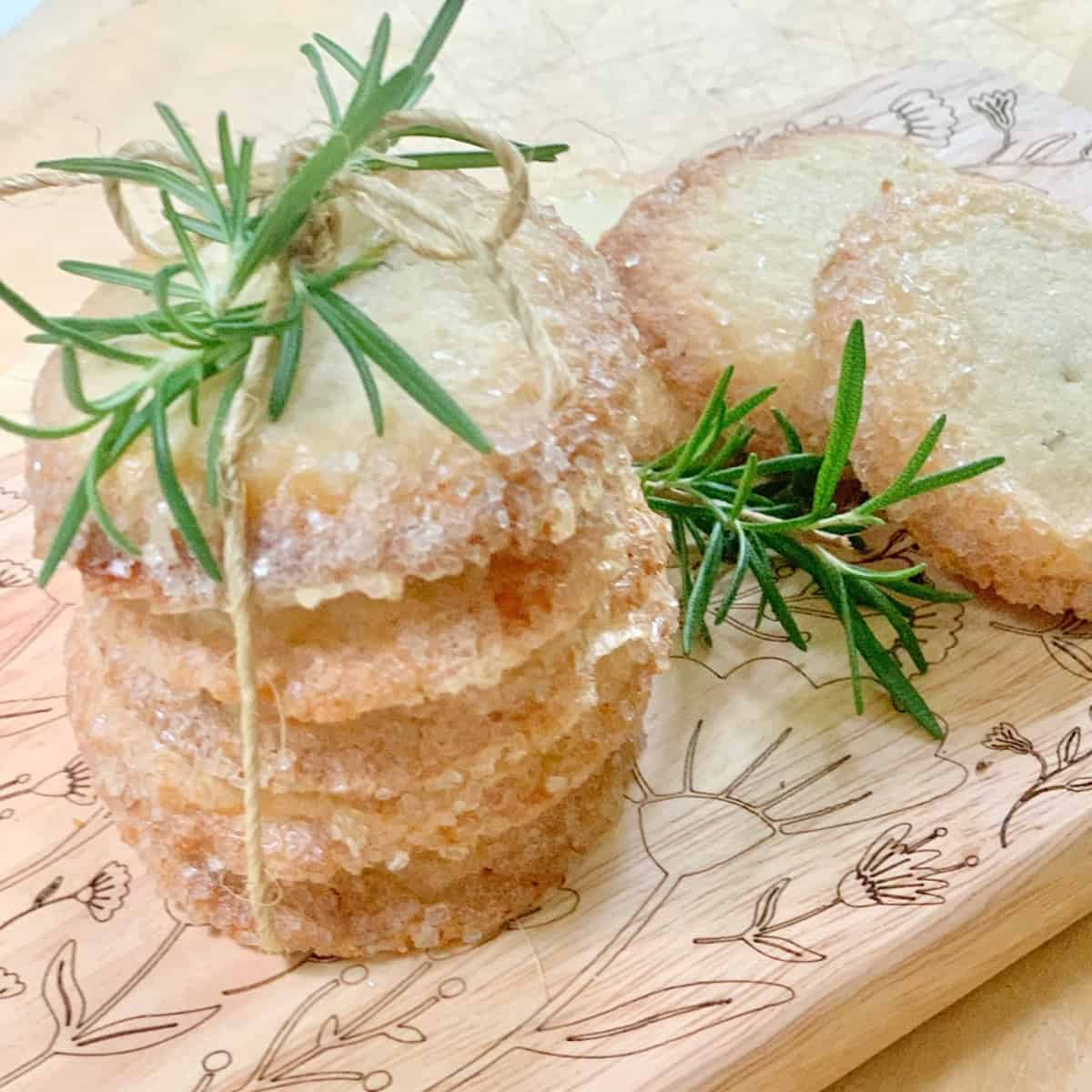 The Best Rosemary Lavender Butter Cookies