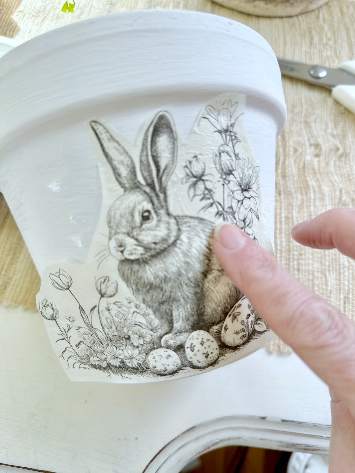 Vintage Inspired Easter Hostess Gift Diy Bunny Planter Celebrated Nest