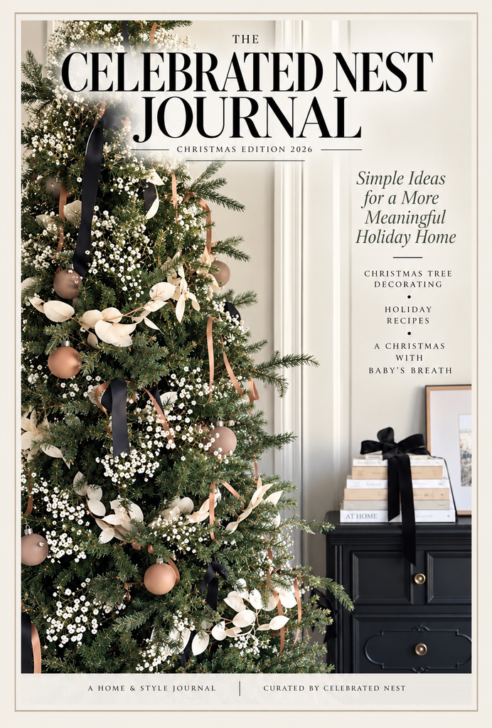 Holiday journal cover page. 