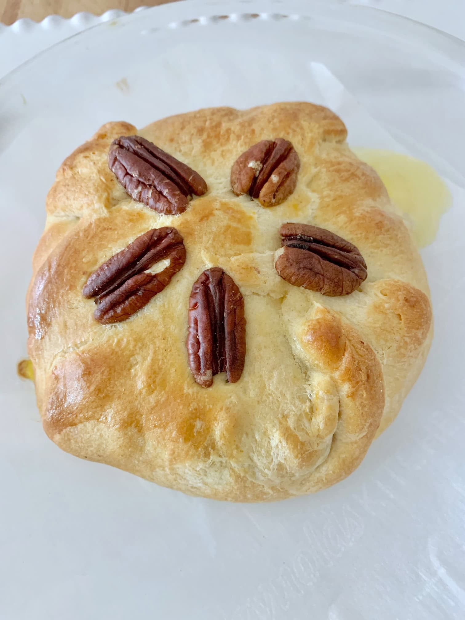 The baked brie right out of the oven. 