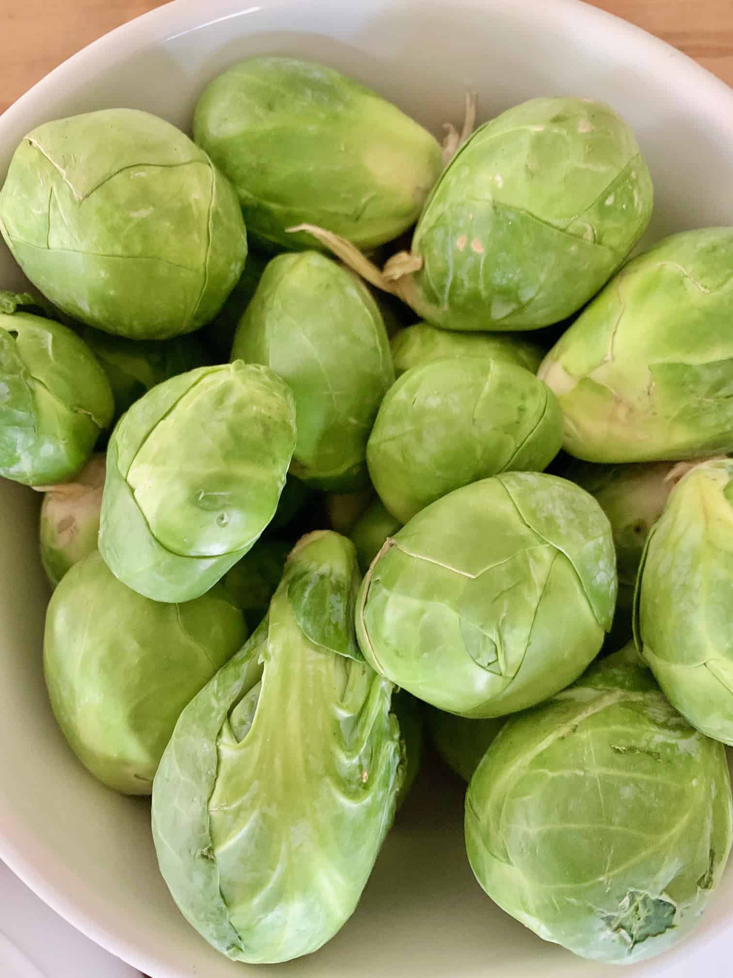 Beautiful green fresh brussel sprouts. 