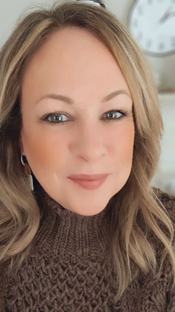 A close up image of my face.