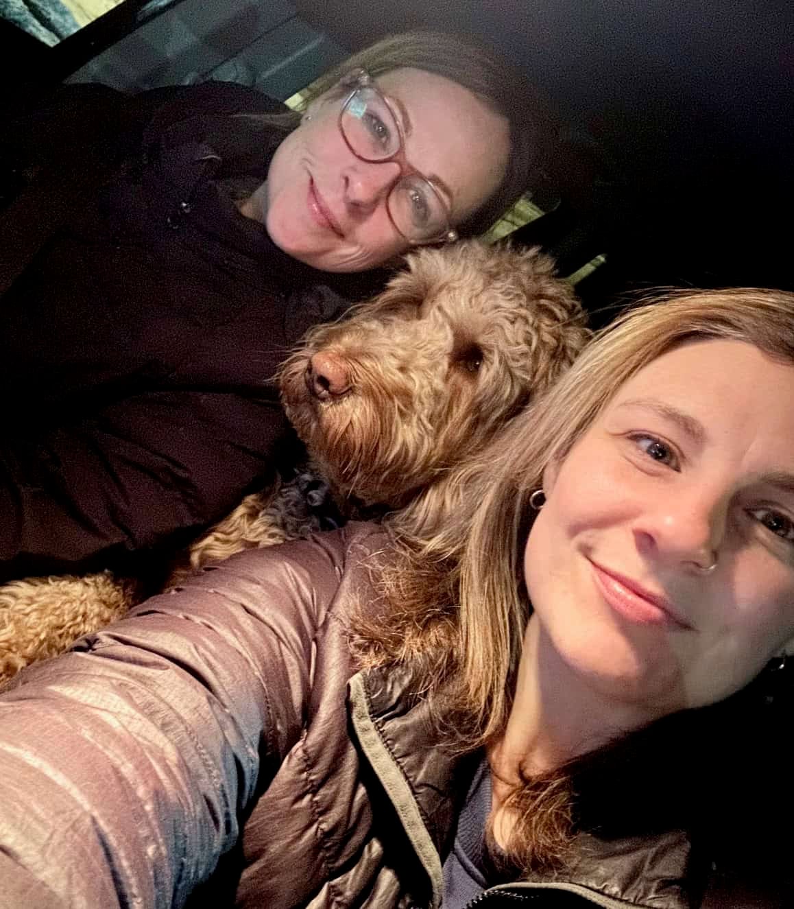 The girls, me, my daughter and piper. 