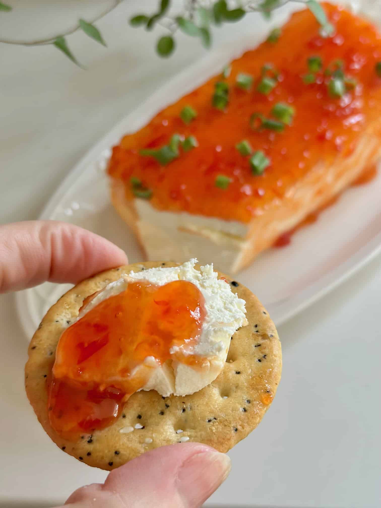 A red pepper jelly with jam added for both heat and sweet. 