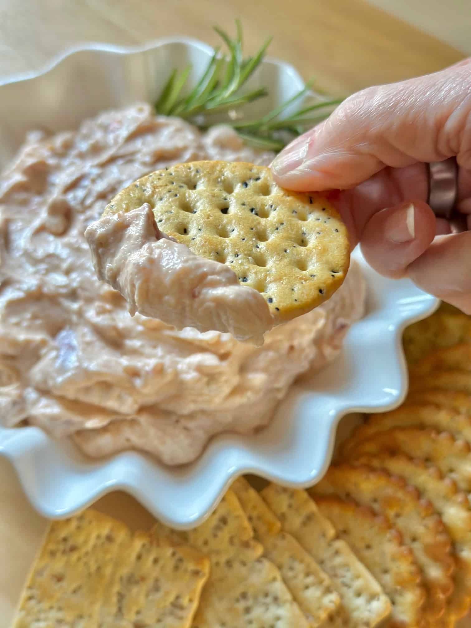 Scooping the whipped version of this recipe. 