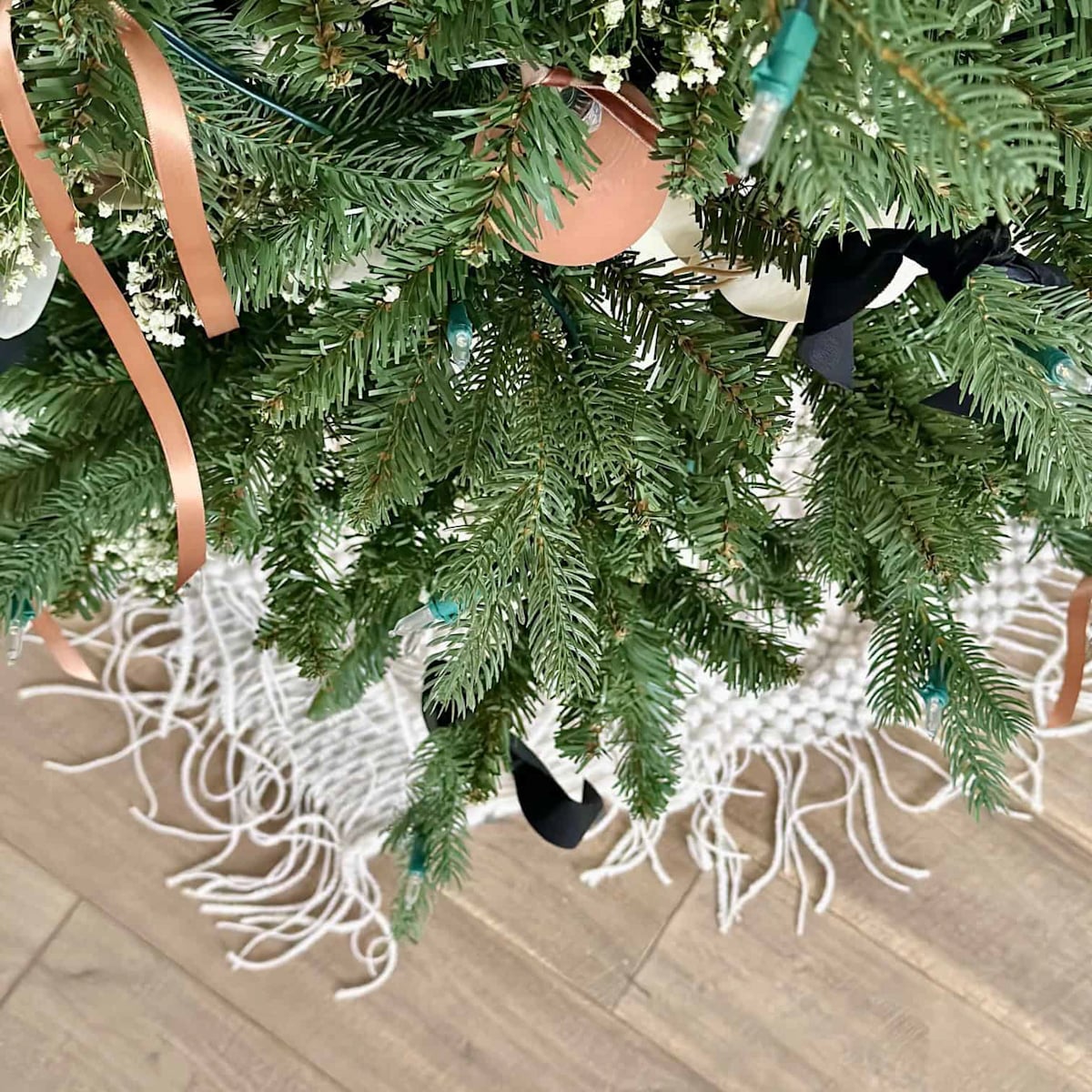 Tree Skirt Alternative Using What You Already Have