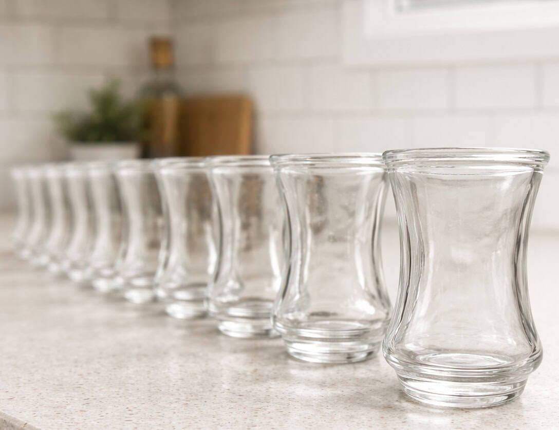 Old vintage shrimp cocktail jars.