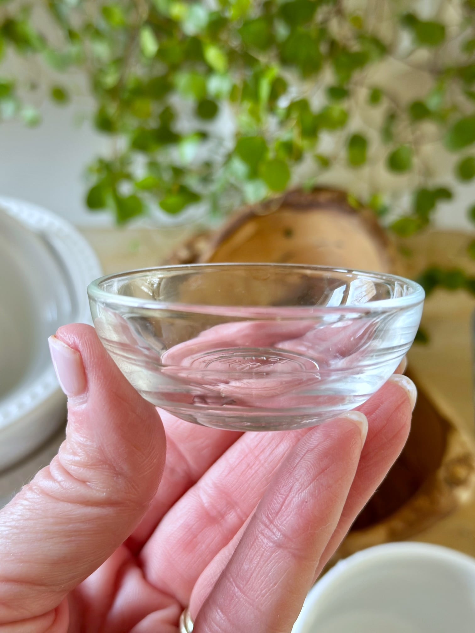 Small glass bowl. 